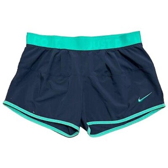 Women NIKE DRI-FIT Shorts Size Small “Just Do It” Band - Picture 2 of 5